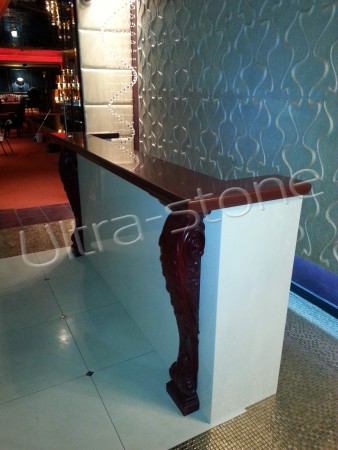 Ресепшн (столешница) - камень TriStone (Клуб "Капитал" г.Томск)